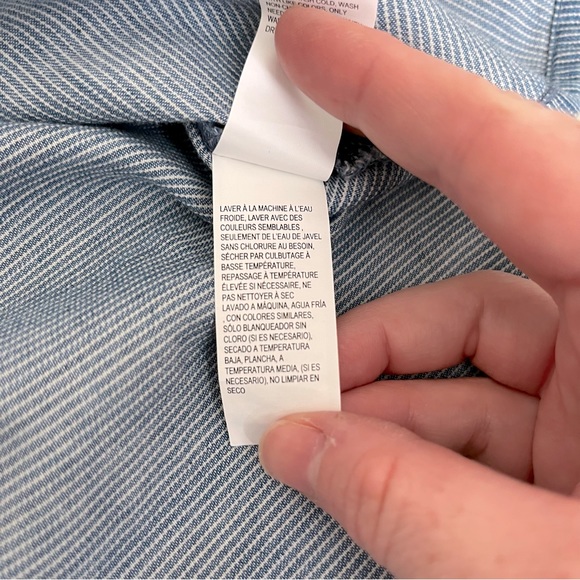 Lucky Brand | NWOT Blue Peplum Blouse (M) - Picture 9 of 9